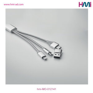 Keyring with charging cable | Promotional multi charging cable with logo in Germany | Promotional Merchandise in Germany | hmi-MO-012141 | 06