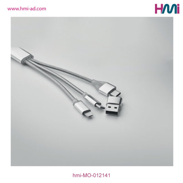 Keyring with charging cable | Promotional multi charging cable with logo in Germany | Promotional Merchandise in Germany | hmi-MO-012141 | 06