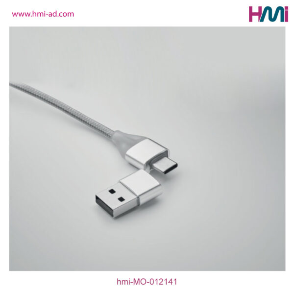 Keyring with charging cable | Promotional multi charging cable with logo in Germany | Promotional Merchandise in Germany | hmi-MO-012141 | 04