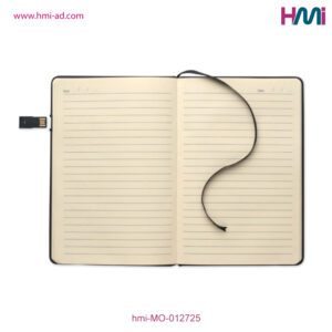 Promotional A5 Notebook with USB-Stick in Germany | Print logo on Promotional Notebook in Germany on hmi-ad | hmi-MO-012725 | 06