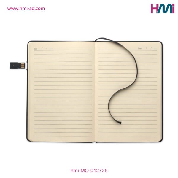 Promotional A5 Notebook with USB-Stick in Germany | Print logo on Promotional Notebook in Germany on hmi-ad | hmi-MO-012725 | 06