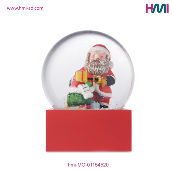 Promotional gift items for Christmas in Germany | Gift items for Christmas with logo printing in Germany | Christmas Glass Santa with branding in Germany on hmi-ad | hmi-MO-01154520