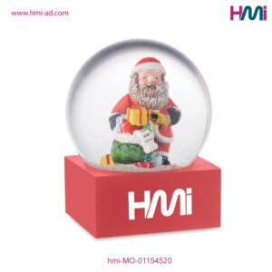 Promotional gift items for Christmas in Germany | Gift items for Christmas with logo printing in Germany | Christmas Glass Santa with branding in Germany on hmi-ad | hmi-MO-01154520