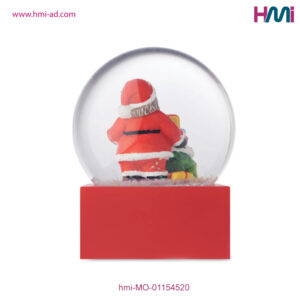 Promotional gift items for Christmas in Germany | Gift items for Christmas with logo printing in Germany | Christmas Glass Santa with branding in Germany on hmi-ad | hmi-MO-01154520