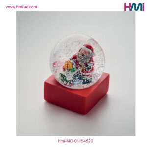 Promotional gift items for Christmas in Germany | Gift items for Christmas with logo printing in Germany | Christmas Glass Santa with branding in Germany on hmi-ad | hmi-MO-01154520