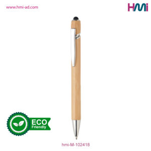 Promotional Bamboo Ball Pen 18 | Promotional Bamboo pen with custom logo in Germany | hmi-M-102418-04