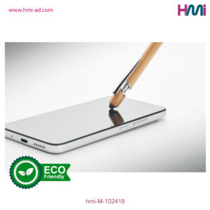 Promotional Bamboo Ball Pen 18 | Promotional Bamboo pen with custom logo in Germany | hmi-M-102418-05