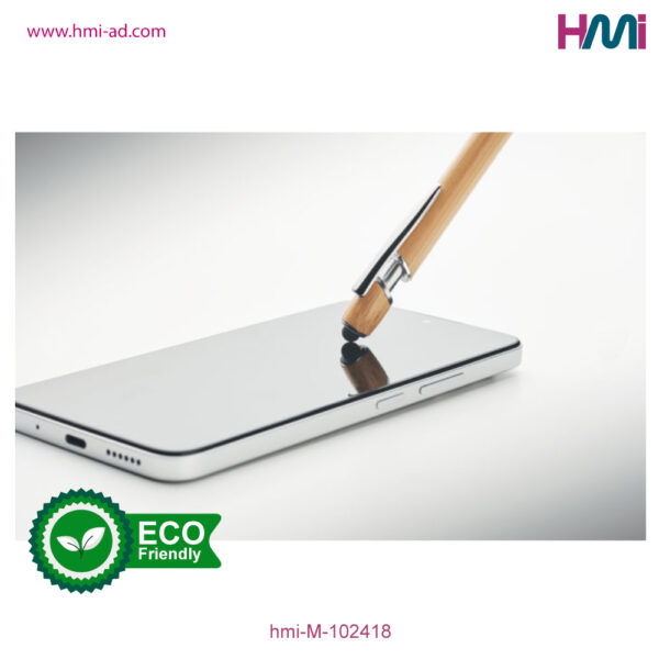Promotional Bamboo Ball Pen 18 | Promotional Bamboo pen with custom logo in Germany | hmi-M-102418-05