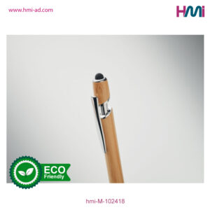 Promotional Bamboo Ball Pen 18 | Promotional Bamboo pen with custom logo in Germany | hmi-M-102418-06