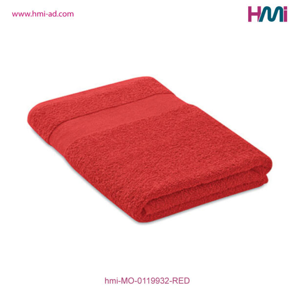 Promotional Cotton Towel in Germany | Promotional Cotton Towel 32 | Cotton Towel with branding options in Germany | hmi-MO-0119932-RED