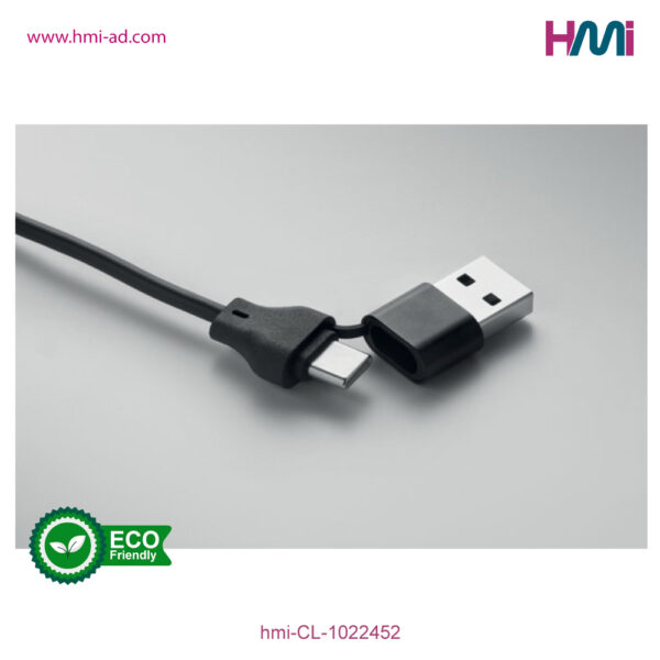 Promotional Keyring with charging cable branded with logo Germany | Promotional charging cable in Germany | Promotional Eco-friendly gift items in Germany | hmi-CL-1022452-07