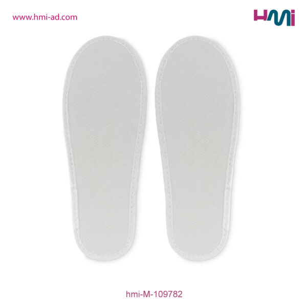 Promotional Slipper with branding in Germany | Promotional Slippers with logo in Germany | Hotel Giveaways in Germany with custom Logo | hmi-ad | hmi-M109782-WHT-04