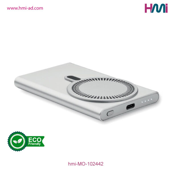 Promotional Wireless power bank 42 | Promotional Eco-friendly wireless power bank with branding in Germany | hmi-MO-102442-05