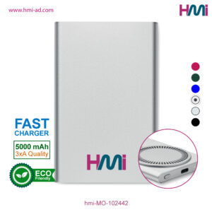 Promotional Wireless power bank 42 | Promotional Eco-friendly wireless power bank with branding in Germany | hmi-MO-102442-02
