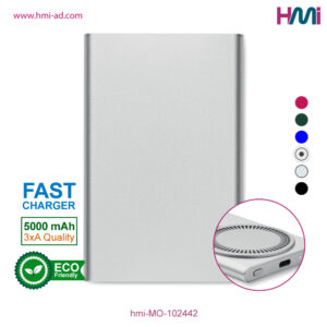 Promotional Wireless power bank 42 | Promotional Eco-friendly wireless power bank with branding in Germany | hmi-MO-102442