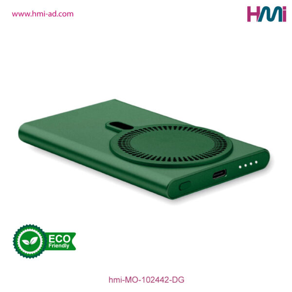 Promotional Wireless power bank 42 | Promotional Eco-friendly wireless power bank with branding in Germany | hmi-MO-102442-DG