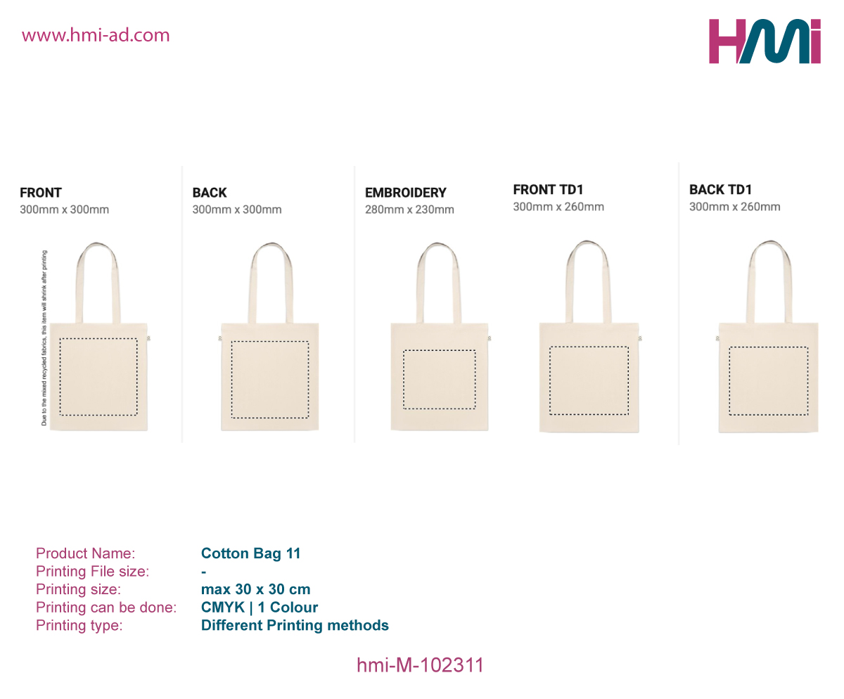 Shopping bag 11 | Shopping bag with logo in Germany | Promotional Shopping bag with custom logo in Germany | hmi-ad | hmi-M-102311- Printing Details