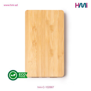 Bamboo Power Bank 67 | Promotional Power Bank 67 with branding in Germany | Power bank 67 with logo in Germany | hmi-C-102667-03