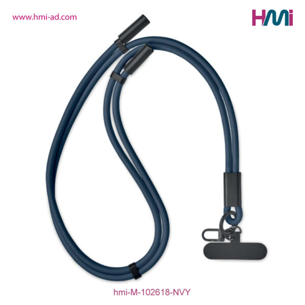 Lanyard Charging Cable 18 | Promotional phone holder with logo in Germany | Promotional phone holder with custom logo in Germany | hmi-M-102618-NVY
