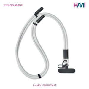 Lanyard Charging Cable 18 | Promotional phone holder with logo in Germany | Promotional phone holder with custom logo in Germany | hmi-M-102618-WHT
