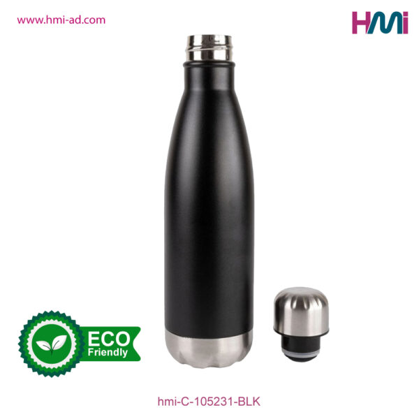 Promotional Double Wall Bottle 31 | Promotional Bottle with branding in Germany | Promotional Double wall bottle with custom logo in Germany | hmi-ad | hmi-C-105231-BLK