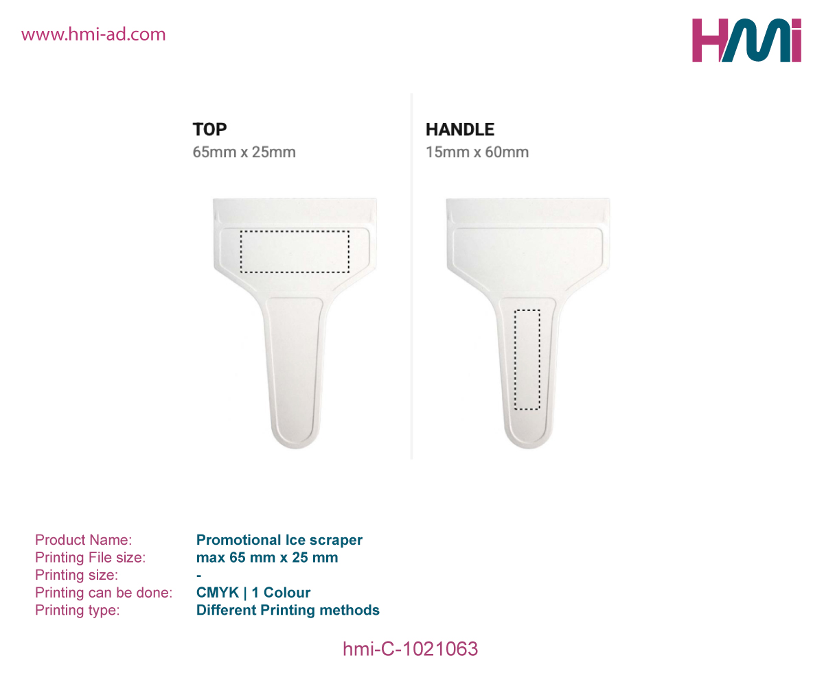 Promotional Ice scraper with logo in Germany | Promotional Ice scraper with logo in Germany | Promotional Ice scraper with top prices in Germany | hmi-C-1021063 - Printing Details