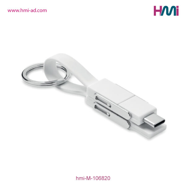 Promotional Keyring Charging cable 20 | Promotional Keyring with charging cable with logo in Germany | Promotional Keyring with logo in Germany | hmi-M-106820-03