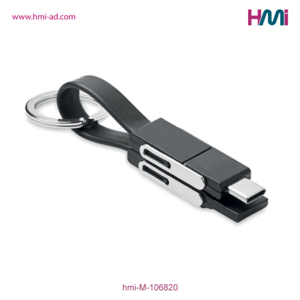 Promotional Keyring Charging cable 20 | Promotional Keyring with charging cable with logo in Germany | Promotional Keyring with logo in Germany | hmi-M-106820-07