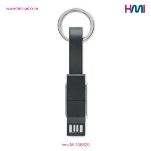 Promotional Keyring Charging cable 20 | Promotional Keyring with charging cable with logo in Germany | Promotional Keyring with logo in Germany | hmi-M-106820-08