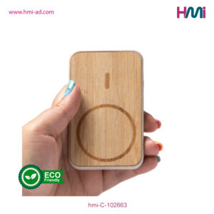 Promotional Power Bank 63 | Promotional Bamboo power bank in Germany | Promotional Bamboo Power Bank with logo in Germany | hmi-C-102663-06