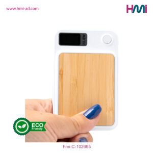 Bamboo Power Bank 65 | Promotional Power Bank with logo in Germany | Promotional high quality Power-bank with branding | hmi-C-102665-07