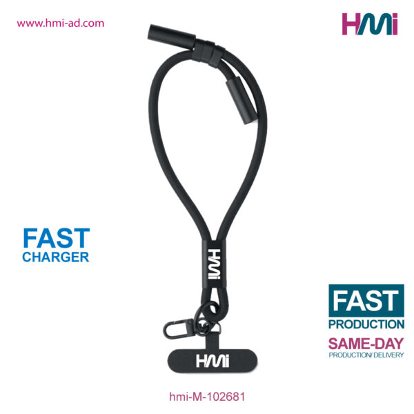Promotional Wristband Charging Cable 81 | Promotional Wrisband with logo in Germany | hmi offers Gift items with logo in Germany | Promotional Charging cable in Germany | hmi-M-102681-02