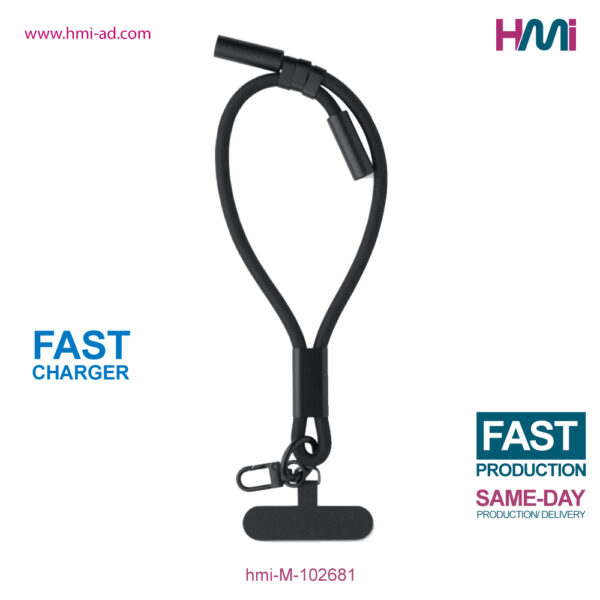 Promotional Wristband Charging Cable 81 | Promotional Wrisband with logo in Germany | hmi offers Gift items with logo in Germany | Promotional Charging cable in Germany | hmi-M-102681
