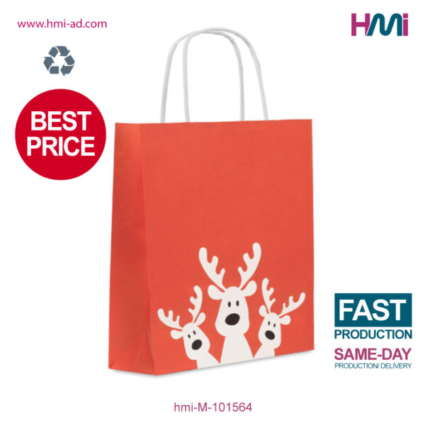 Christmas Paper Bag 19 | Promotional Paper Bag with logo in Germany | Promotional Christmas bag with logo in Germany | Promotional Swags for Christmas in Germany | HMi GmbH | hmi-ad | hmi-M-101564