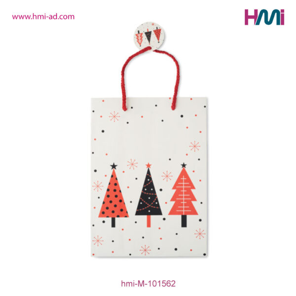 Christmas paper bag with customized logo in Germany | Promotional Products with Logo in Germany | Promotional Gifts for Christmas in Germany | HMi GmbH | hmi-ad | hmi-M-101562-03