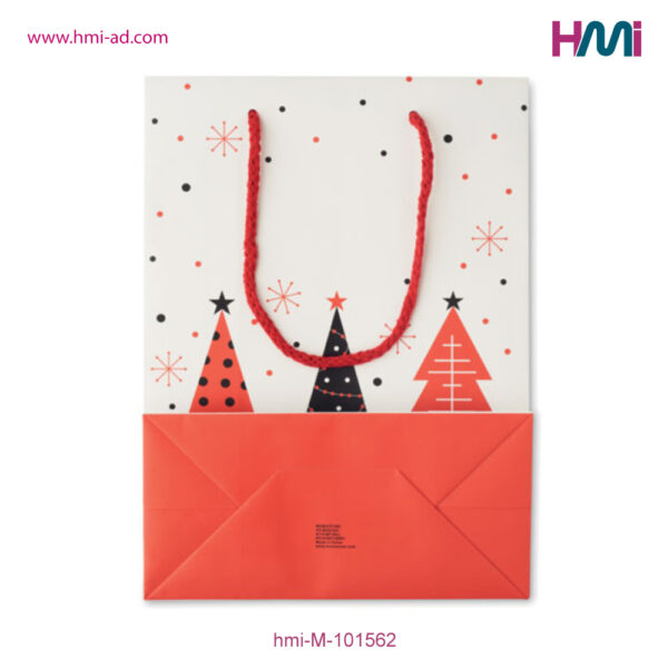 Christmas paper bag with customized logo in Germany | Promotional Products with Logo in Germany | Promotional Gifts for Christmas in Germany | HMi GmbH | hmi-ad | hmi-M-101562-04