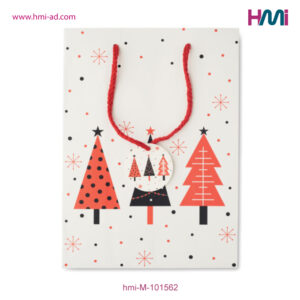 Christmas paper bag with customized logo in Germany | Promotional Products with Logo in Germany | Promotional Gifts for Christmas in Germany | HMi GmbH | hmi-ad | hmi-M-101562-05