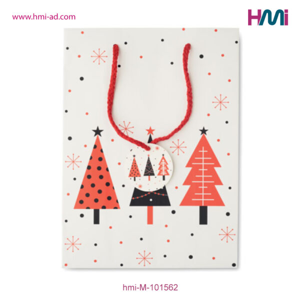 Christmas paper bag with customized logo in Germany | Promotional Products with Logo in Germany | Promotional Gifts for Christmas in Germany | HMi GmbH | hmi-ad | hmi-M-101562-05
