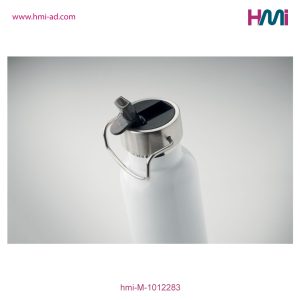 Double wall Bottle with straw | Promotional Stainless Steel Bottle with logo in Germany | HMi GmbH | hmi-ad | hmi-M-1012283-01