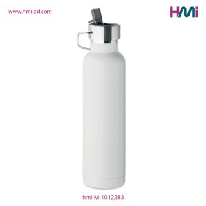 Double wall Bottle with straw | Promotional Stainless Steel Bottle with logo in Germany | HMi GmbH | hmi-ad | hmi-M-1012283-03
