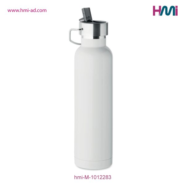 Double wall Bottle with straw | Promotional Stainless Steel Bottle with logo in Germany | HMi GmbH | hmi-ad | hmi-M-1012283-03