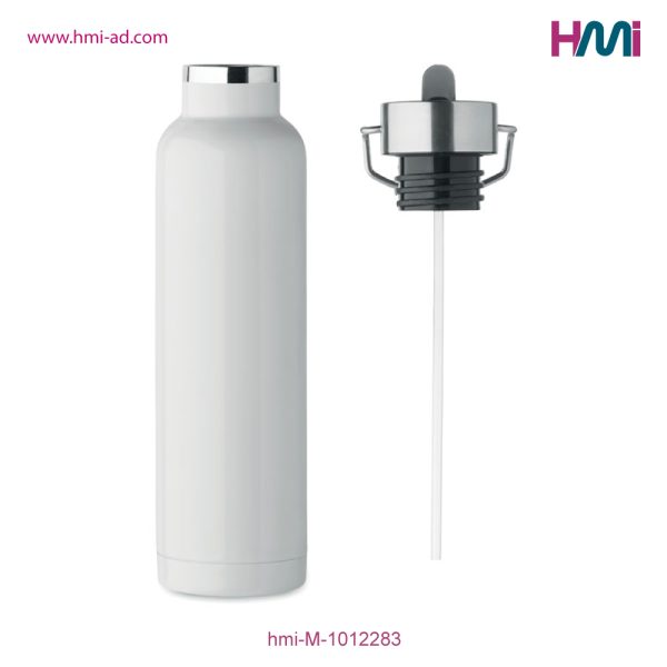 Double wall Bottle with straw | Promotional Stainless Steel Bottle with logo in Germany | HMi GmbH | hmi-ad | hmi-M-1012283-04