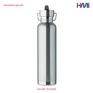 Double wall Bottle with straw | Promotional Stainless Steel Bottle with logo in Germany | HMi GmbH | hmi-ad | hmi-M-1012283-05