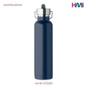 Double wall Bottle with straw | Promotional Stainless Steel Bottle with logo in Germany | HMi GmbH | hmi-ad | hmi-M-1012283-06