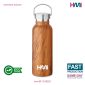 Wood Effect Vacuum Insulated Stainless Steel Bottle | Promotional Wooden Double wall bottle | Promotional Drinkware in Germany | HMi GmbH | hmi-ad | hmi-M-1016931-02