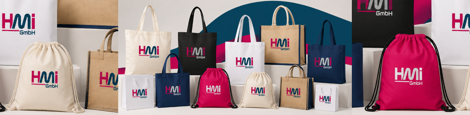Branded trade show bags in Germany | Promotional Shopping Bags with branding in Germany | hmi-ad