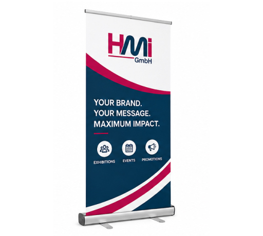 Custom Roll-Up in Germany | Roll Up for Trade show in Germany | hmi-ad
