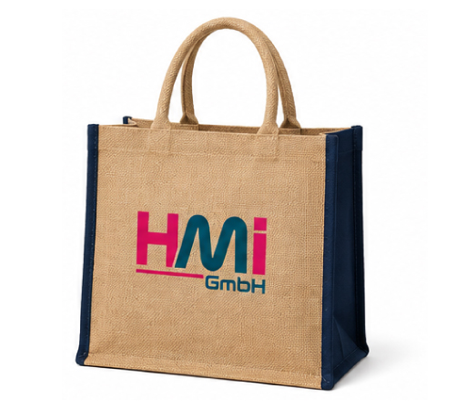 Jute Bags image on Branded Trade show bags in Germany | Promotional Jute Bags with custom branding | hmi-ad