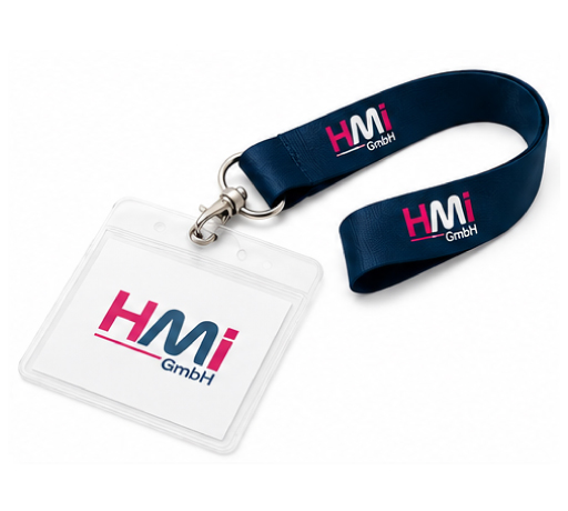 Lanyard with Badge Holder with branding in Germany | hmi-ad | Printable Lanyards in Germany
