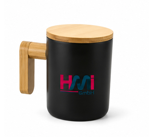 Promotional Bamboo Travel Mug | Promotional Eco-Friendly Drink wares with logo in Germany | hmi-ad